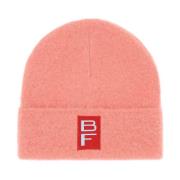 By FAR Mysig Alpaca Blend Beanie Hat Pink, Dam