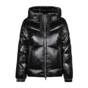 Woolrich Svart Aliquippa Pufferjacka Black, Dam