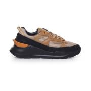 D.a.t.e. Stiliga Herrsneakers Beige, Herr