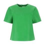 Remain Birger Christensen Stilfull T-Shirt Top Green, Dam