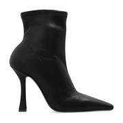 Casadei Ankelboots med klack Black, Dam