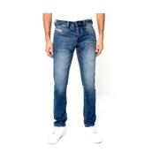 True Rise Stretch Jeans Herr - A-11027 Blue, Herr