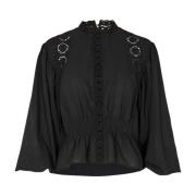 Co'Couture Delikat Spetsblus Black, Dam