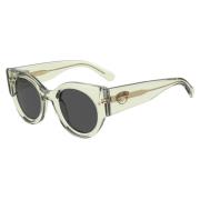 Chiara Ferragni Collection Trendiga Retro Cat-Eye Solglasögon Green, D...