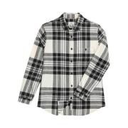 Woolrich Klassisk Rutig Flanellskjorta White, Dam