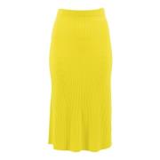 Ermanno Scervino Midi Skirts Yellow, Dam