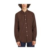 Portuguese Flannel Casual Shirts Brown, Herr