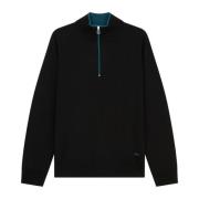 PS By Paul Smith Dragkedja Krage Skjorta Black, Herr