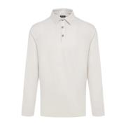 Kiton Bomull Polo Tröja Beige, Herr