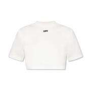 Off White T-shirt Beige, Dam