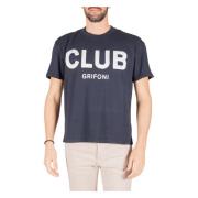 Mauro Grifoni T-shirt våffelklubb Blue, Herr
