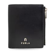 Furla Plånbok i läder med logotyp Black, Dam