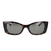 Saint Laurent New Wave Dam Cat-Eye Solglasögon Brown, Dam