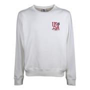 Autry Ikonisk Action Sweatshirt White, Herr