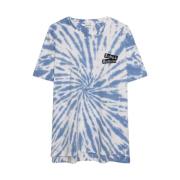 Zadig & Voltaire Tobias Dalmatia Tie Dye Bomull T-shirt Blue, Herr