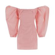 Jacquemus Taffeta Klänning Pink, Dam