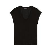 Dondup Stiliga T-shirts för kvinnor Black, Dam