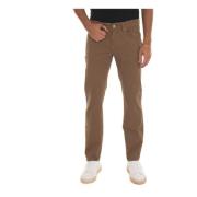 Jeckerson Slim Fit 5-Ficksbyxor Brown, Herr