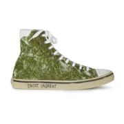 Saint Laurent Högkvalitativa sneakers för män Green, Herr