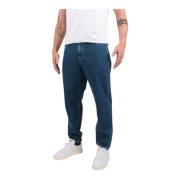 Edwin Straight Jeans Blue, Herr