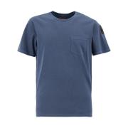 Parajumpers Essentiell Bomull T-Shirt med Ficka Blue, Dam
