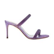 Casadei Dekorerade klackmules Purple, Dam