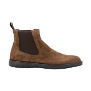 Brioni Ankle Boots Brown, Herr