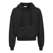 Off White Svart Multifärgad Super Moon Hoodie Black, Herr