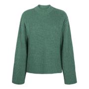 Jane Lushka Grön Wool Poly Pullover Green, Dam