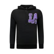 True Rise Los Angeles Lakers Oversized Hoodie - 22108 Black, Herr