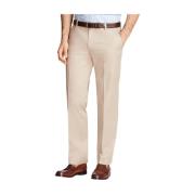 Brooks Brothers Beige Stretch-Bomulls Chinos Beige, Herr