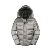 Moorer Acqua Line Goose Down Bomberjacka Gray, Herr