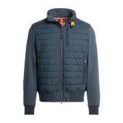 Parajumpers Elliot Hybrid Sweatshirt i Blå Avio Blue, Herr