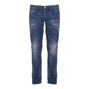 Dondup Stiliga Slim-fit Jeans Blue, Herr