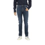 Jacob Cohën Slim Grön Knapp Bard Jeans Blue, Herr