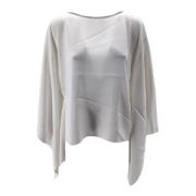 Fabiana Filippi Vit Elegant Blus White, Dam