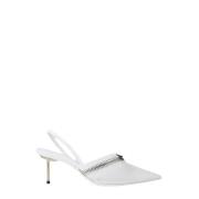 Coperni Klara Zip Stilettklackar White, Dam