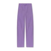 The Attico Jagger plisserade byxor Purple, Dam