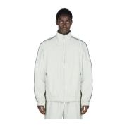 Han Kjøbenhavn Shell Track Jacket med Kontrast Piping White, Herr