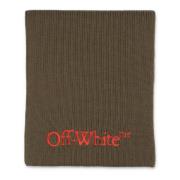 Off White Svart Silver Bookish Stickad Halsduk Green, Herr