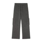 Alanui Lyxiga Cashmere-Silkevida Byxor Gray, Herr