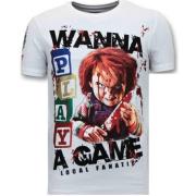 Local Fanatic Exklusiv Män T-shirt - Chucky Childs Play - 11-6365W Whi...