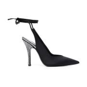 The Attico Höj din stil med Venus 110mm Tie-Ankle Pumps Black, Dam