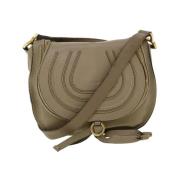 Chloé Pre-owned Pre-owned Läder axelremsvskor Gray, Dam