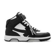 Off White Out Of Office höga sneakers Black, Herr