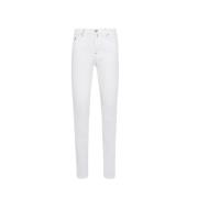 Kiton Vita Slim Fit Femficks Jeans White, Herr