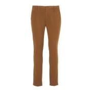 Dondup Slim-Fit Cropped Byxor Brown, Herr