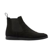 Scarosso Eugenio Chelsea Boots i mocka Black, Herr