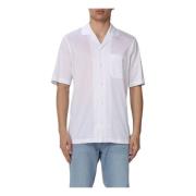 Paolo Pecora Short Sleeve Shirts White, Herr