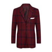 Kiton Röd Cashmere Stickad Jacka Red, Herr